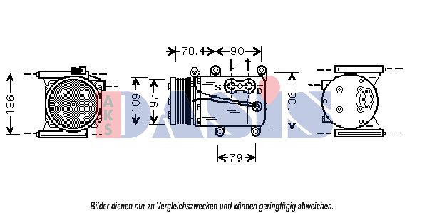 AKS DASIS Kompressor,kliimaseade 850566N